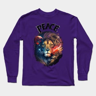 Mystic Peace Leo Lion Zodiac Sign Long Sleeve T-Shirt